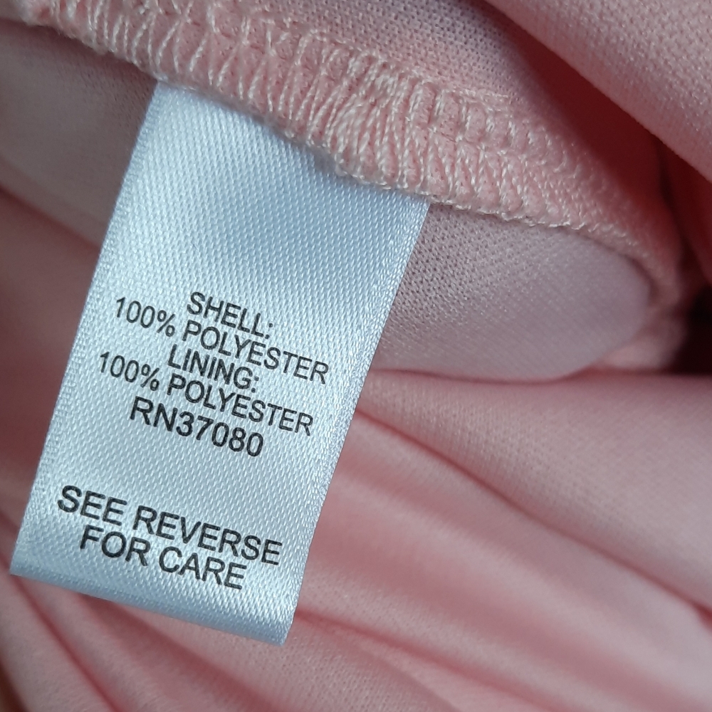 Cato Maxi Dress Womens 18-20 Peach Lavender Halter Neck Pleated Layered Lined - Picture 12 of 14